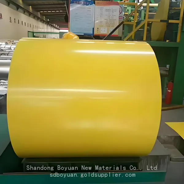 Yellow Color Coated Steel Coil Environmental Protection Coating UV Resistant Roofing Material photo-3