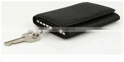 Fashion Soft and Luxurious Cashmere Leather Key Case Genuine Leather Key Case Wallet photo-3