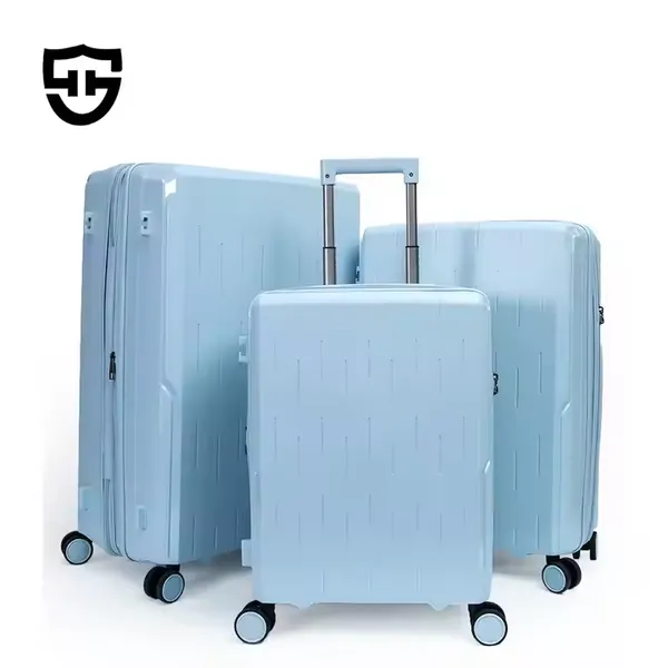 Luxury 20-24-28inch PP Trolley Luggage Sets With Dry and Wet Seperation Bag