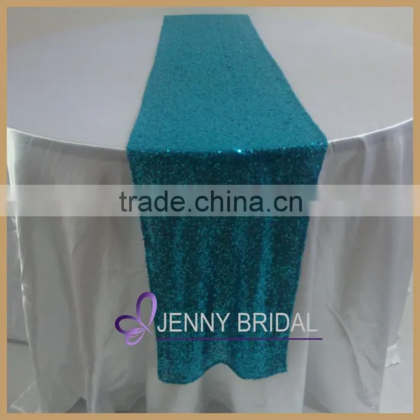 TR064#13 Beautiful Fuschia Color Glitter Sequin Table Runner photo-5