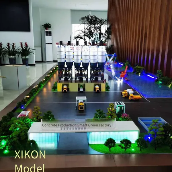 Customized Sand Table Models for Mixing Stations, Customized Industrial Mechanical Models, Customized Sand Tables