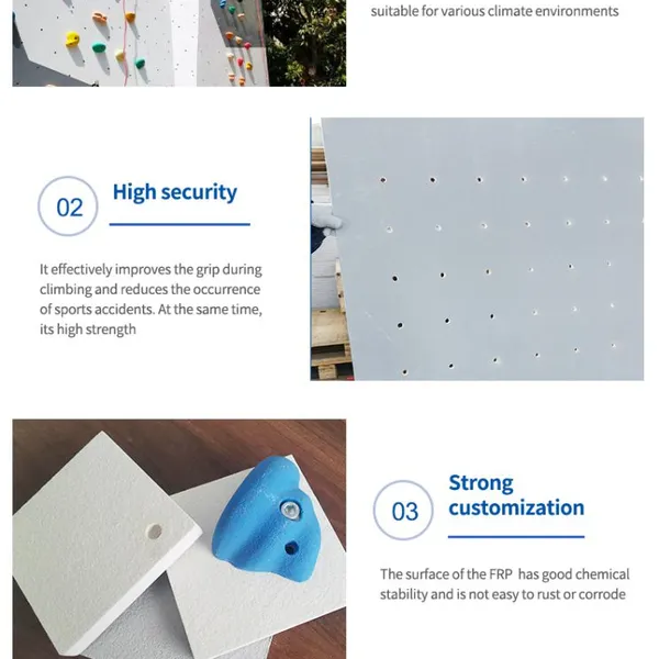 Lightweight FRP Climbing Wall Panel Mobile Climbing Event Assembly Portable Rock Climbing Exhibition Booth FRP Sandwich Panel photo-3