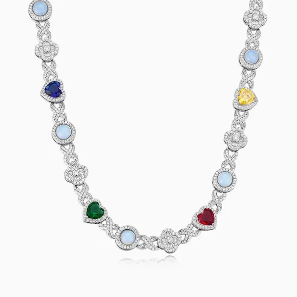 Shining Star Jewelry Fashion Women Jewelry Cz Tennis Chain Choker Necklace photo-5