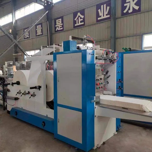 Automatic 3 Line Facial Tissue Paper Making Machine V-fold Facial Tissue Towel Folding Machine photo-4