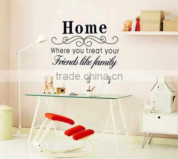 2016 Wallpaper Decor Words Home Decorate PVC Wall Sticker Wholesale photo-3