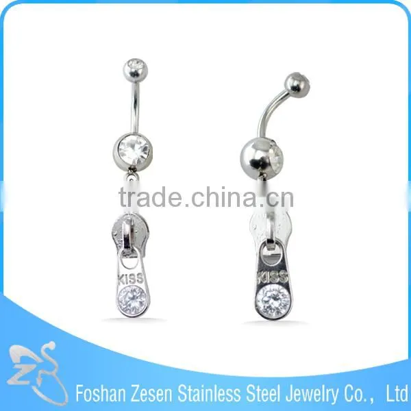 Stainless Steel Female Belly Ring Piercing Dangling Crown Bijoux Body Jewelry photo-3
