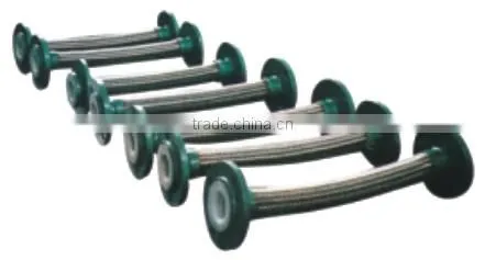 SS304 NET PTFE Flexible Hose Flange Connector photo-2