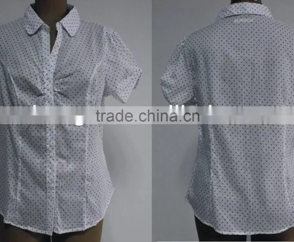 Ladies Cotton Printed Stock Blouse