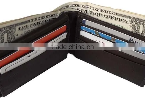 Simple Design High Quality Black Genuine Leather Mens Rfid Wallet Quality Choice photo-4
