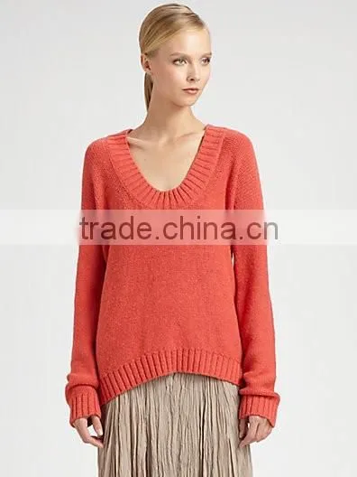 Stylish Knitted Sweater for Woman Sweater/wool Sweater Design for Girl photo-3