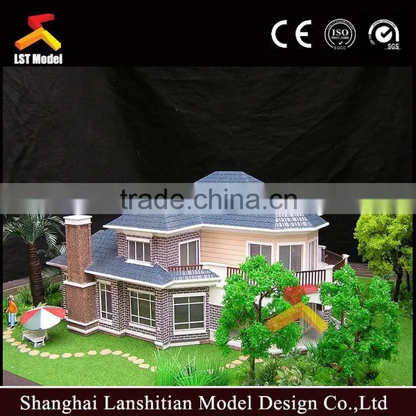 3d Maquette Separated Villa Miniature Building Model Scale photo-3