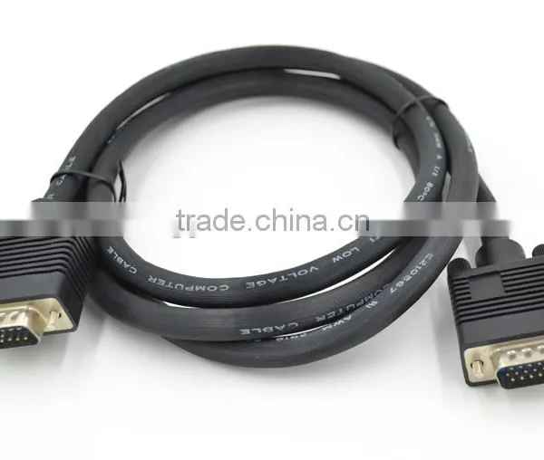 Xinya Hot Selling Factory Price Black VGA Cable Male-Male Support 1280*960,1600*900 ,1600*1200 photo-3