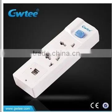 PC Extension Cord Socket With USB Charger Port Multiple Plug Socket With Switch photo-3
