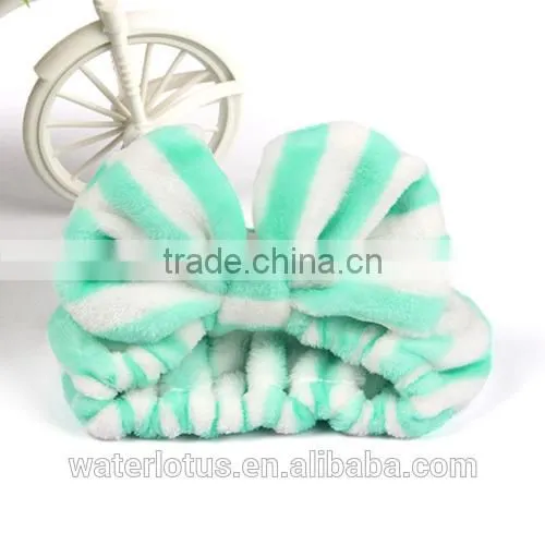 Korea Style Soft Hair Band Flannel Home Headband Elastic Hair Band photo-4