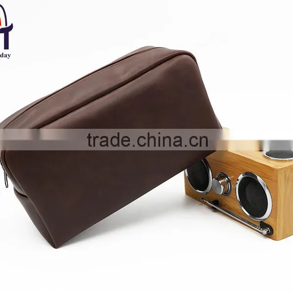 High Quality PU Leather Makeup Cosmetic Bag Packaging Storage Bag photo-5