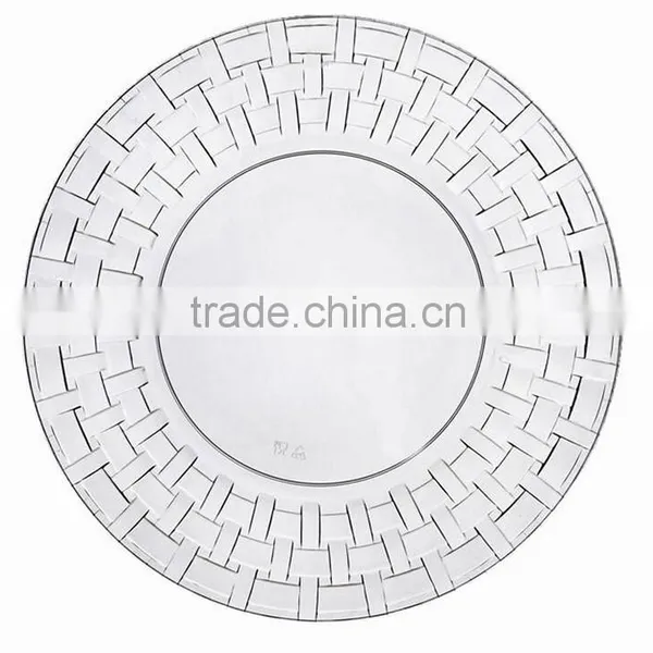 Elegant Disposable Plastic Clear Plate photo-2