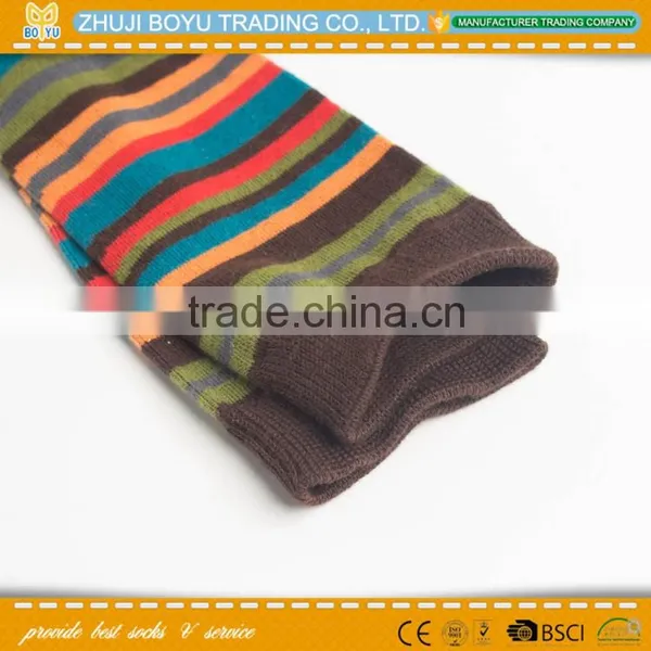 BY-161410 Young Girl's Knee High Socks Colored Striped Socks Wholesale Sock photo-2