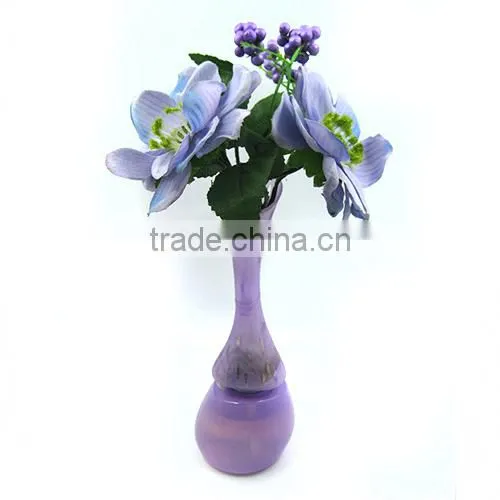 Home Decor Small Metal Artificial Flower Pot Planter