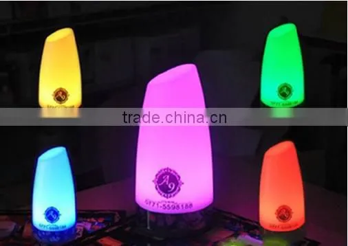 Rechargable Battery Operated Wedding Party Night Club Bar Glowing Light up Colorful Rechargable Led Table Lamp photo-3