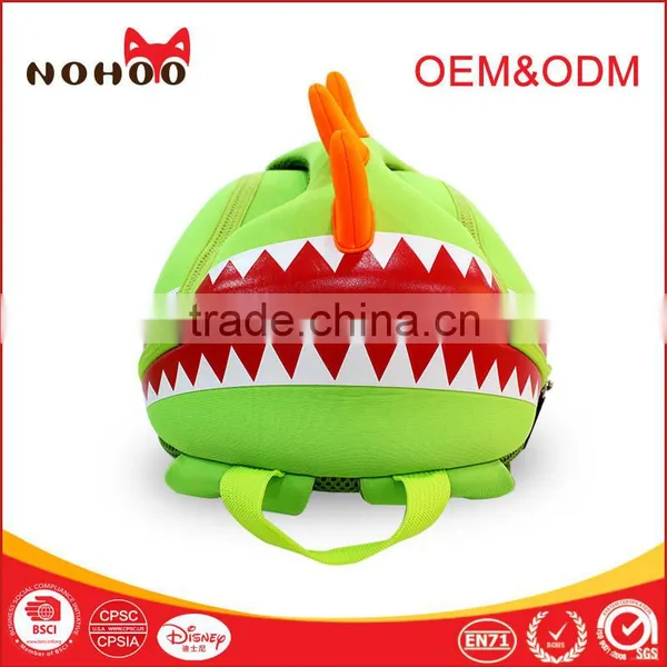 BSCI Audit Popular Neoprene New Design Kids School Bag, Cute Kids Dinosaur Backpack photo-3