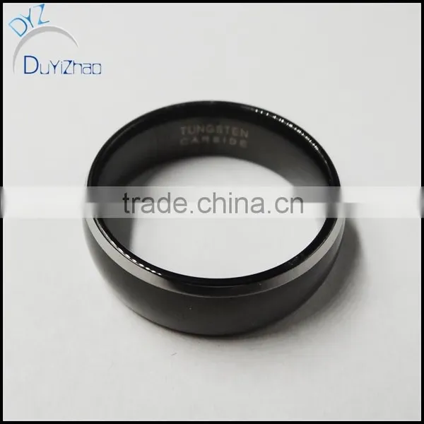 Fahionable Tungsten Carbide Men Matte Black Design Ring photo-3