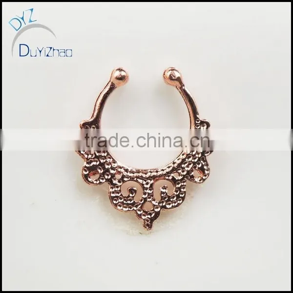 Fashion Fancy Nose Ring Non Piercing for Septum Clicker photo-3