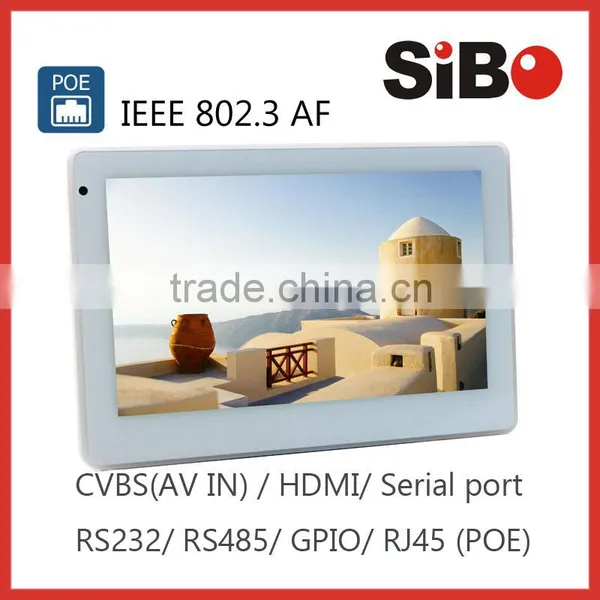 Industrial Grade 7 Inch Android Touch Panel With POE RJ45 RS232 LED Light