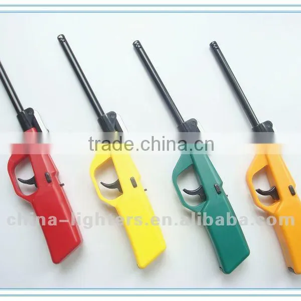 JZDD-26 Refillable Kitchen Lighter With Lamp & Hook/ Gas Stove Lighter/ Piezo Igniter/ Bbq Lighter