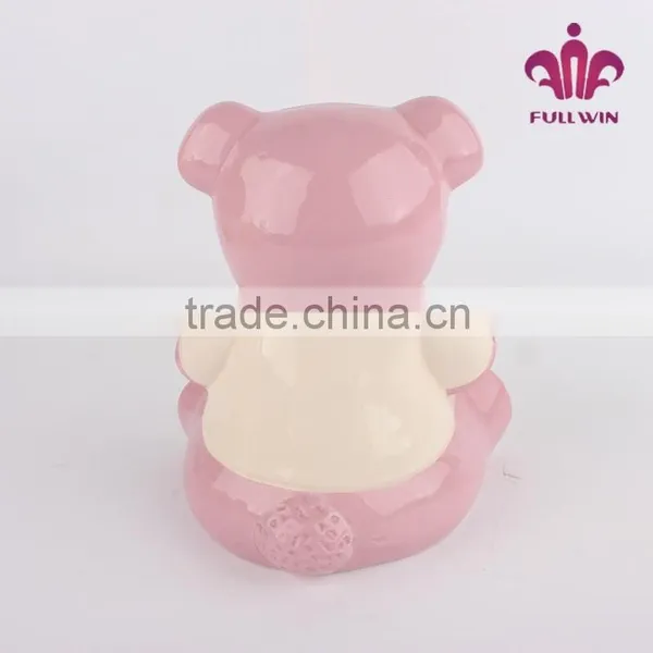 Ceramic Bear Large Piggy Bank That Counts Money photo-3