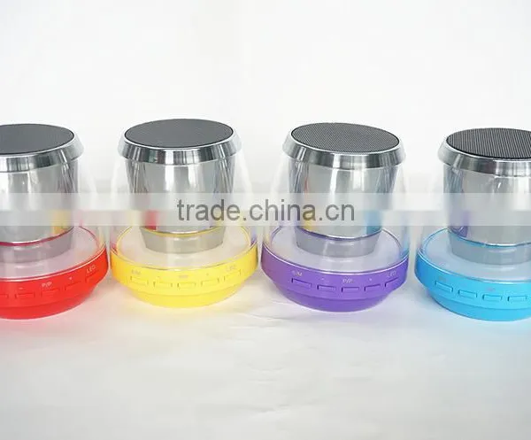 2016 Colorful Led Light Portable Mobile Phone Amplifier Bluetooth Speaker With Usb photo-6