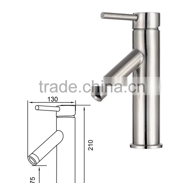 SUZAN(3305) KAIPING Sus304 Stainless Steel Lead Free Basin Water Tap Faucets photo-2