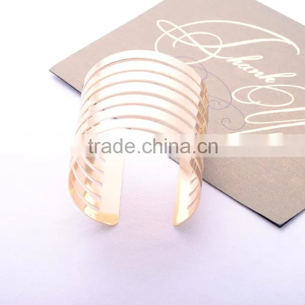 >>>Hot Sale 2016 Openings Alloy Bangles Gold Plated Bracelet Fashion Multilayer Hollow Women Bracelet Bangle photo-2