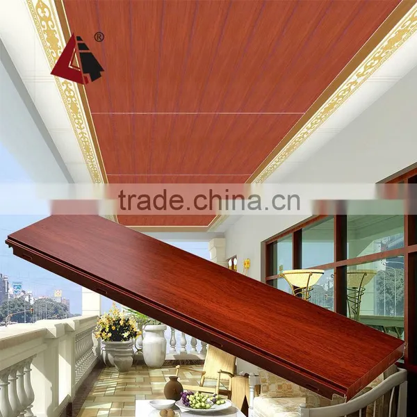 HH101 Wood grain look like style aluminum corner tile trim from ceiling tile wholesale