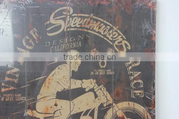 Vintage Wooden Wall Painting Hanging Decor photo-2
