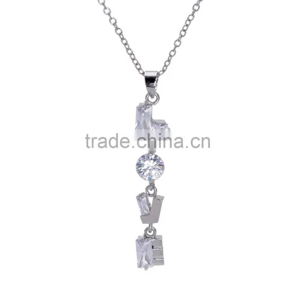 New Arrival Clear Rhinestone Neclace Pendant Letter LOVE Charms Novel Alphabet Jewelry Glod Sliver photo-2