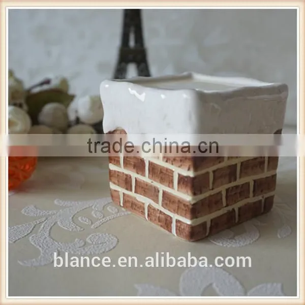 Ceramic Brick Wall High Quality Salt and Pepper Shakers photo-3