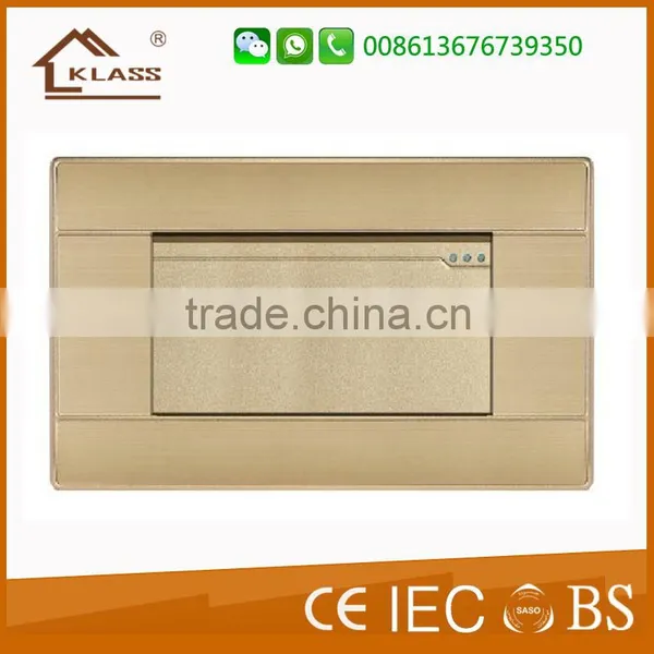 Aluminum 3gang Push Button Wall Switch photo-2