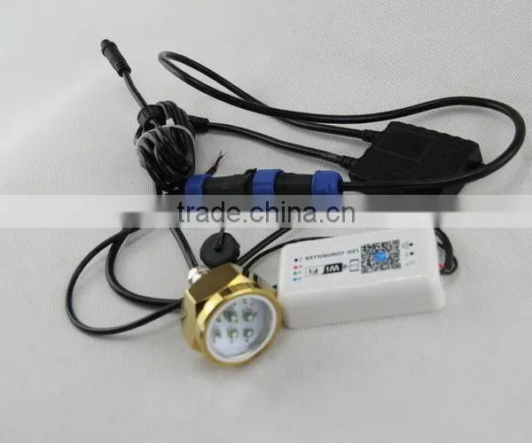 Excellent Quality IP68 Waterproof Rate 9 LED Underwater Marine Boat Drain Plug Light Brightest 27W WIFI RGB DC11-28V photo-4