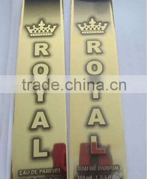 Perfume Bottle Label, Brand Logo, Fragrance Packing Label, Anique Metal Label