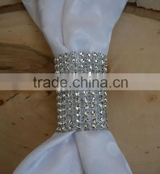 DIY Rhinestone Diamond Mesh Chair Sash Bands photo-2