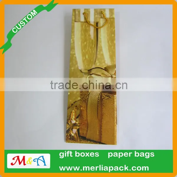 Revel Art Paper Marketplace Bags Single Bottle Paper Wine Assortment Bags photo-3