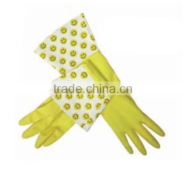 Various Colored Long Sleeves Latex Kitchen Gloves photo-4
