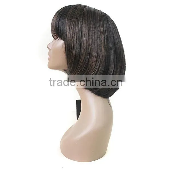 Most Popular 130g 14inch Hair Short Straight Fashion Synthetic Hair Wig photo-2