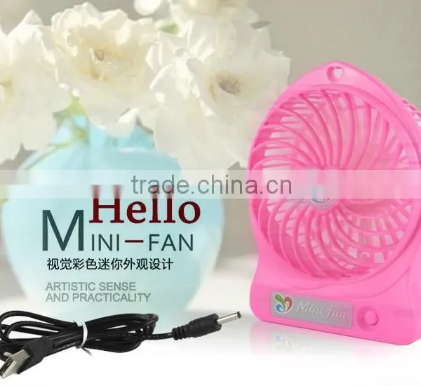 Desktop Travel USB Mini Fan With Battery photo-2