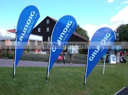 Full Color Custom Flag Advertising Flag Feather Flag With Pole and Spike Base