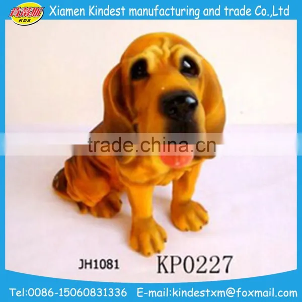 Resin Animal Sculpture/ Ceramic Resin Dog Sculpture for Promotion