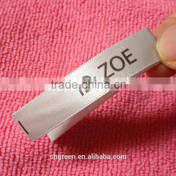 Custom Soft Center Fold Satin Printing Label photo-2