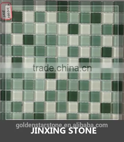 spring leaf glass mosaic for interior door