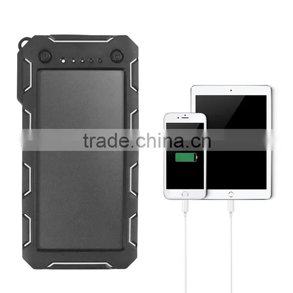 Waterproof 15000mah Universal Solar Power Bank Cell Phone Charger 5v 2a for Laptop photo-2