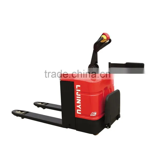2 Tons Electric Pallet Truck/warehouse/battery Operated Platform Truck/forklift of China/yujie/logistics Equipment